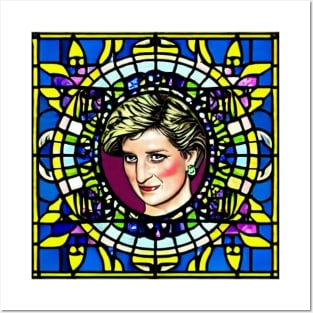 Princess Diana Stained Glass Posters and Art